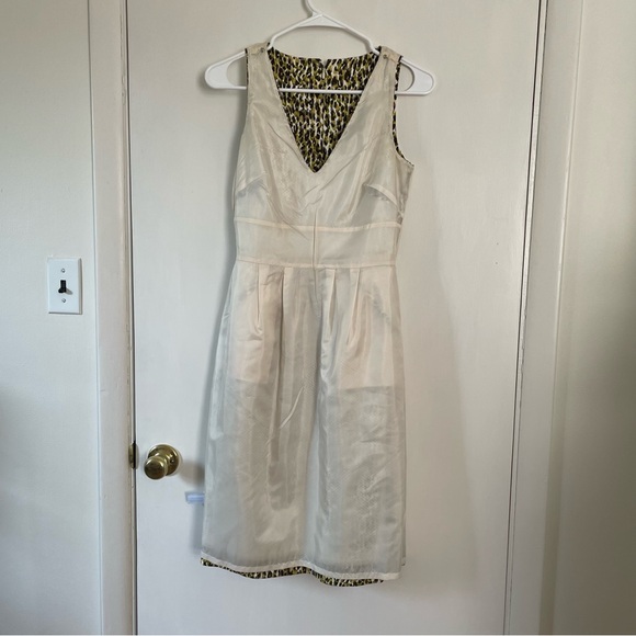 J. Crew Fabiola Green Leopard Print Dress - Picture 14 of 16